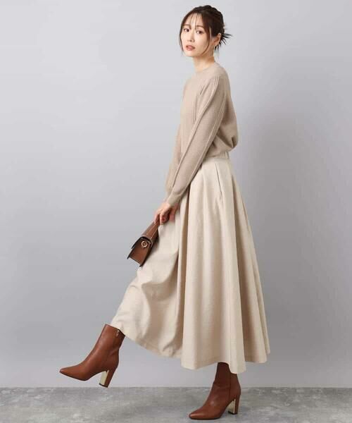 MK MICHEL KLEIN / エムケーミッシェルクラン ニット・セーター | ミニケーブル編みニット/洗える | 詳細16