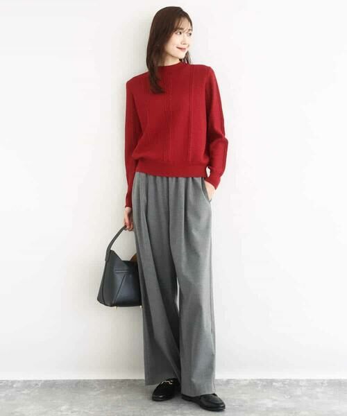 MK MICHEL KLEIN / エムケーミッシェルクラン ニット・セーター | ミニケーブル編みニット/洗える | 詳細24