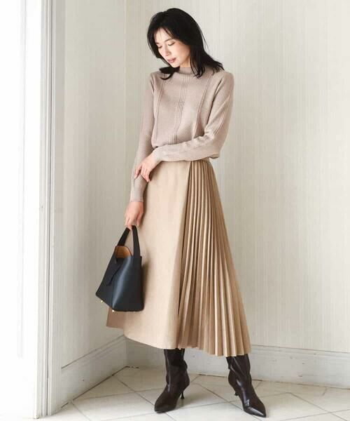 MK MICHEL KLEIN / エムケーミッシェルクラン ニット・セーター | ミニケーブル編みニット/洗える | 詳細30