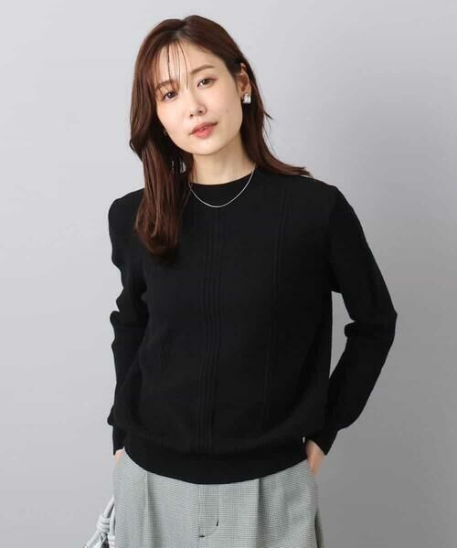 MK MICHEL KLEIN / エムケーミッシェルクラン ニット・セーター | ミニケーブル編みニット/洗える | 詳細6