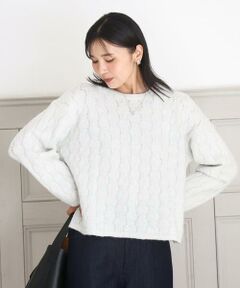 MK MICHEL KLEIN / エムケーミッシェルクラン ニット・セーター | スパンコールラメ入りニット/洗える