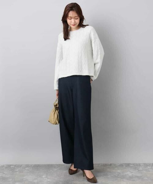 MK MICHEL KLEIN / エムケーミッシェルクラン ニット・セーター | スパンコールラメ入りニット/洗える | 詳細15