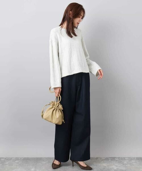 MK MICHEL KLEIN / エムケーミッシェルクラン ニット・セーター | スパンコールラメ入りニット/洗える | 詳細16