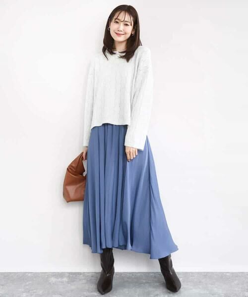 MK MICHEL KLEIN / エムケーミッシェルクラン ニット・セーター | スパンコールラメ入りニット/洗える | 詳細20