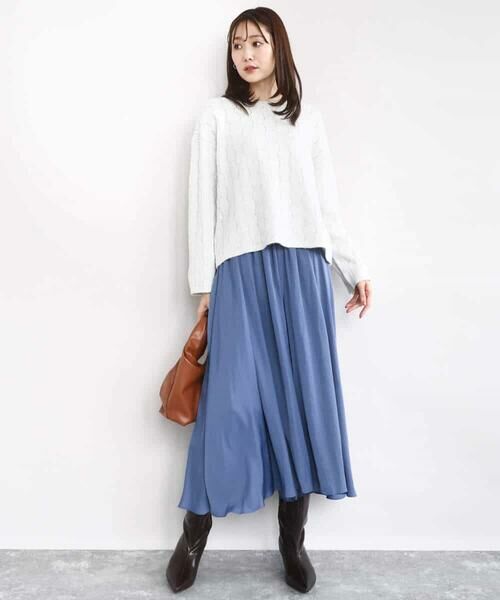 MK MICHEL KLEIN / エムケーミッシェルクラン ニット・セーター | スパンコールラメ入りニット/洗える | 詳細21