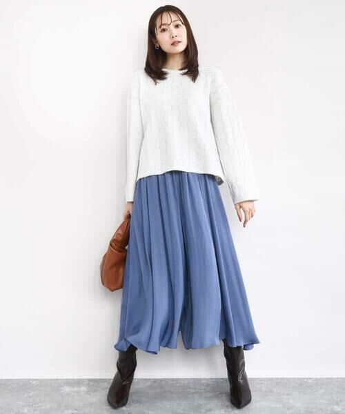 MK MICHEL KLEIN / エムケーミッシェルクラン ニット・セーター | スパンコールラメ入りニット/洗える | 詳細22