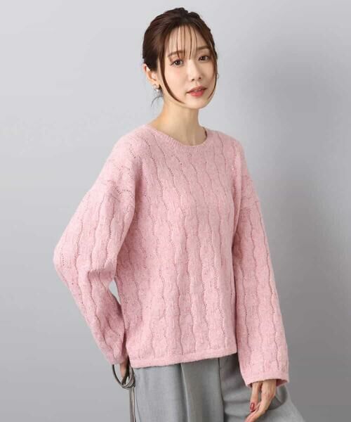 MK MICHEL KLEIN / エムケーミッシェルクラン ニット・セーター | スパンコールラメ入りニット/洗える | 詳細23