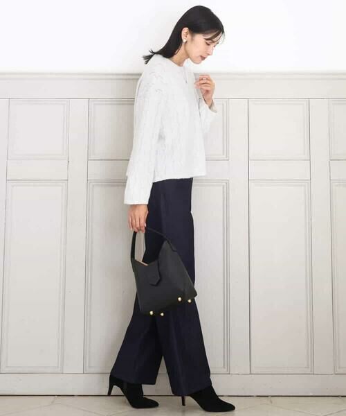 MK MICHEL KLEIN / エムケーミッシェルクラン ニット・セーター | スパンコールラメ入りニット/洗える | 詳細30