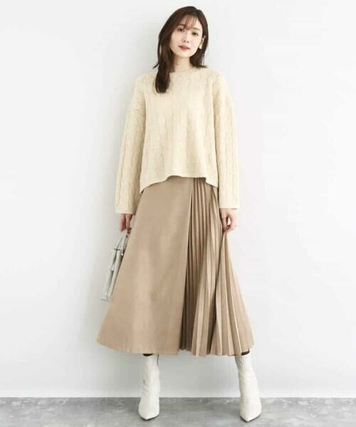 MK MICHEL KLEIN / エムケーミッシェルクラン ニット・セーター | スパンコールラメ入りニット/洗える | 詳細4