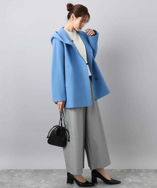 MK MICHEL KLEIN / エムケーミッシェルクラン ニット・セーター | 配色ライン片畦編みニット/洗える | 詳細10