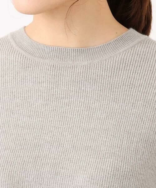 MK MICHEL KLEIN / エムケーミッシェルクラン ニット・セーター | 配色ライン片畦編みニット/洗える | 詳細29