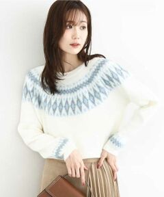 MK MICHEL KLEIN / エムケーミッシェルクラン ニット・セーター | ノルディック柄ニット/洗える