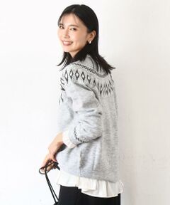 MK MICHEL KLEIN / エムケーミッシェルクラン ニット・セーター | ノルディック柄ニット/洗える