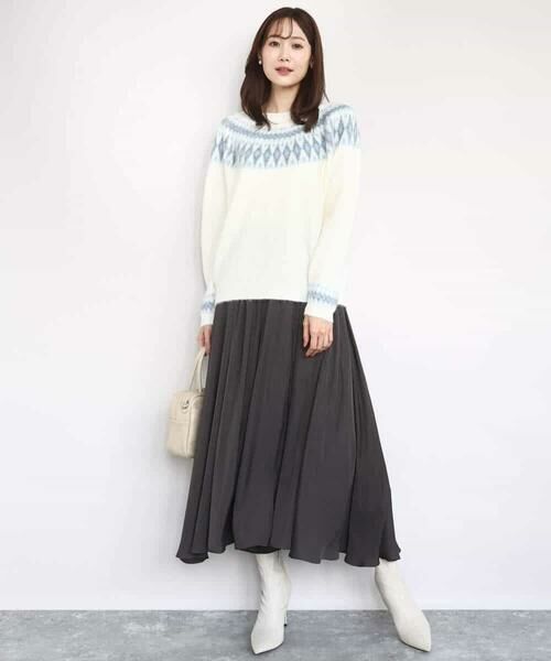 MK MICHEL KLEIN / エムケーミッシェルクラン ニット・セーター | ノルディック柄ニット/洗える | 詳細11