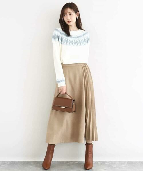 MK MICHEL KLEIN / エムケーミッシェルクラン ニット・セーター | ノルディック柄ニット/洗える | 詳細13