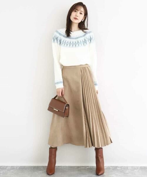 MK MICHEL KLEIN / エムケーミッシェルクラン ニット・セーター | ノルディック柄ニット/洗える | 詳細14