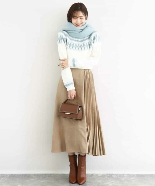 MK MICHEL KLEIN / エムケーミッシェルクラン ニット・セーター | ノルディック柄ニット/洗える | 詳細15