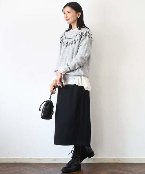 MK MICHEL KLEIN / エムケーミッシェルクラン ニット・セーター | ノルディック柄ニット/洗える | 詳細20