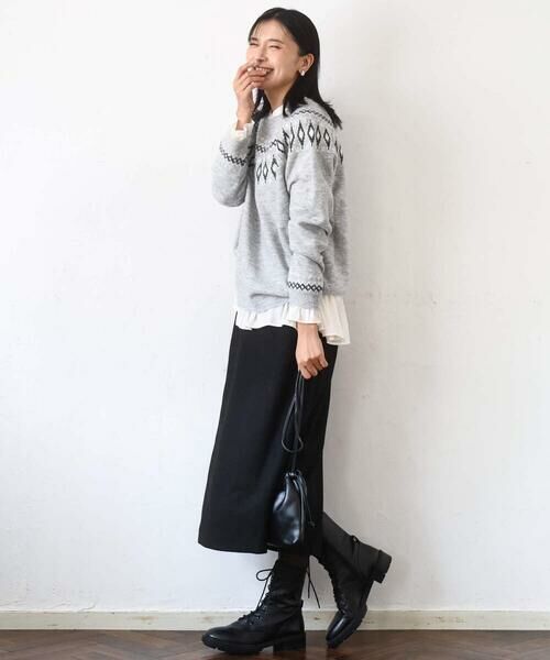 MK MICHEL KLEIN / エムケーミッシェルクラン ニット・セーター | ノルディック柄ニット/洗える | 詳細21