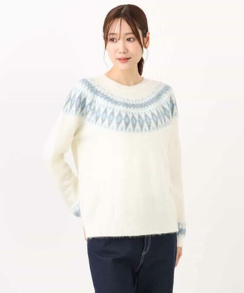 MK MICHEL KLEIN / エムケーミッシェルクラン ニット・セーター | ノルディック柄ニット/洗える | 詳細24