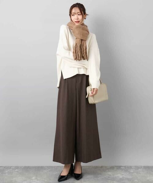 MK MICHEL KLEIN / エムケーミッシェルクラン ニット・セーター | 片畦編みVネックニット/洗える | 詳細21