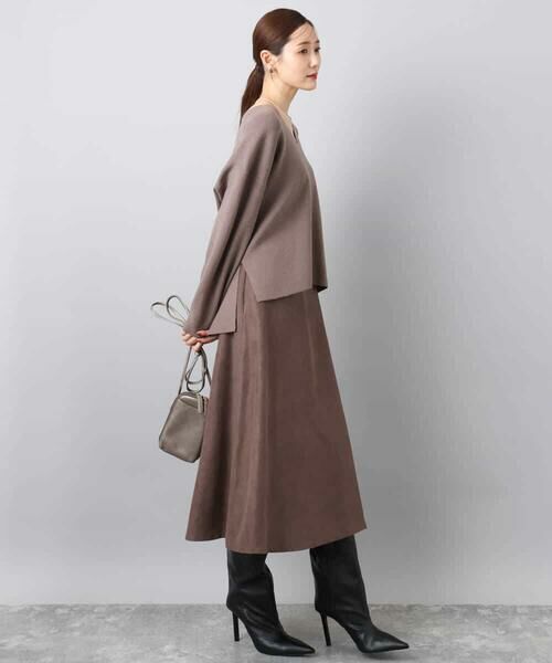 MK MICHEL KLEIN / エムケーミッシェルクラン ニット・セーター | 片畦編みVネックニット/洗える | 詳細4