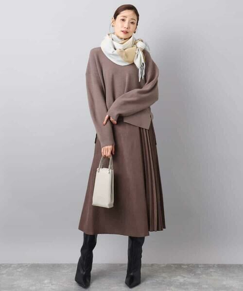 MK MICHEL KLEIN / エムケーミッシェルクラン ニット・セーター | 片畦編みVネックニット/洗える | 詳細5