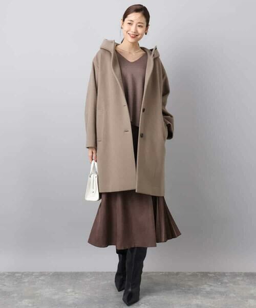 MK MICHEL KLEIN / エムケーミッシェルクラン ニット・セーター | 片畦編みVネックニット/洗える | 詳細8