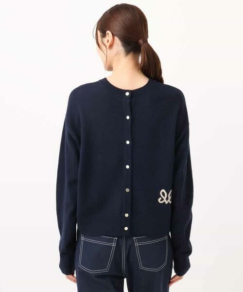 MK MICHEL KLEIN / エムケーミッシェルクラン ニット・セーター | ロゴ入りウール混ニット/前後2way/洗える | 詳細22