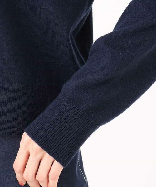 MK MICHEL KLEIN / エムケーミッシェルクラン ニット・セーター | ロゴ入りウール混ニット/前後2way/洗える | 詳細25