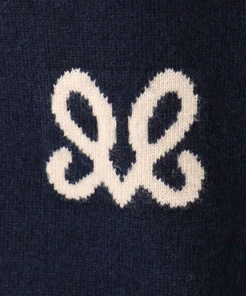 MK MICHEL KLEIN / エムケーミッシェルクラン ニット・セーター | ロゴ入りウール混ニット/前後2way/洗える | 詳細28
