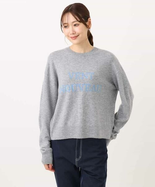 MK MICHEL KLEIN / エムケーミッシェルクラン ニット・セーター | ロゴ入りウール混ニット/前後2way/洗える | 詳細29