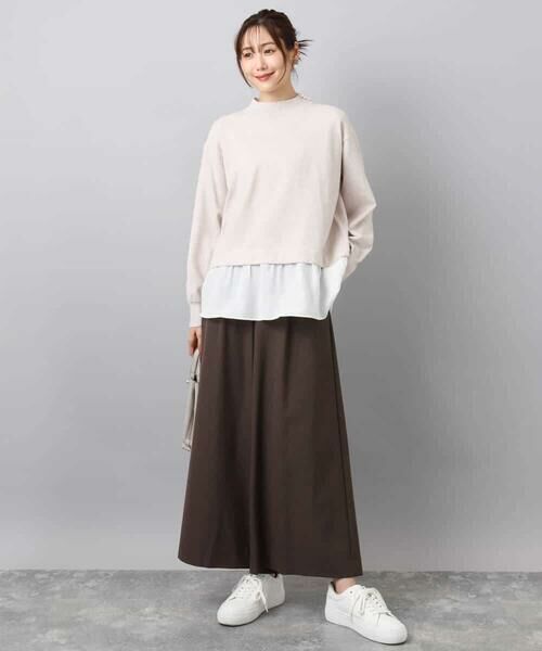 MK MICHEL KLEIN / エムケーミッシェルクラン ニット・セーター | レイヤードデザインチュニックニット/洗える | 詳細12