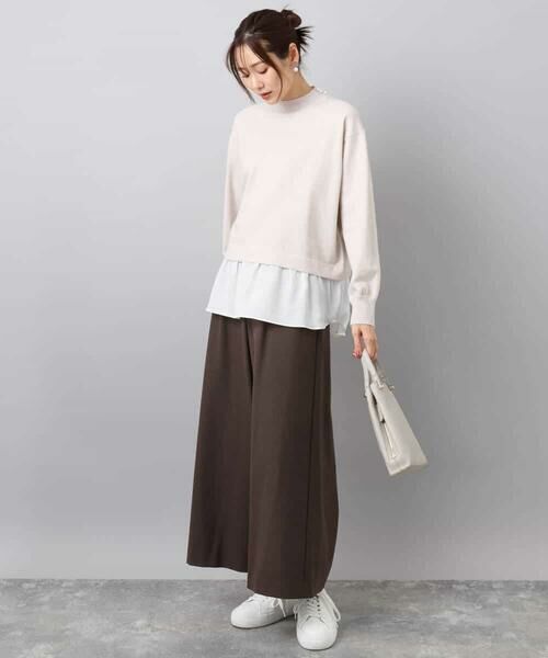 MK MICHEL KLEIN / エムケーミッシェルクラン ニット・セーター | レイヤードデザインチュニックニット/洗える | 詳細13