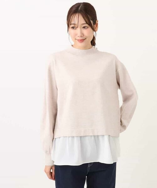 MK MICHEL KLEIN / エムケーミッシェルクラン ニット・セーター | レイヤードデザインチュニックニット/洗える | 詳細19