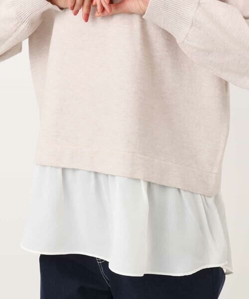 MK MICHEL KLEIN / エムケーミッシェルクラン ニット・セーター | レイヤードデザインチュニックニット/洗える | 詳細25