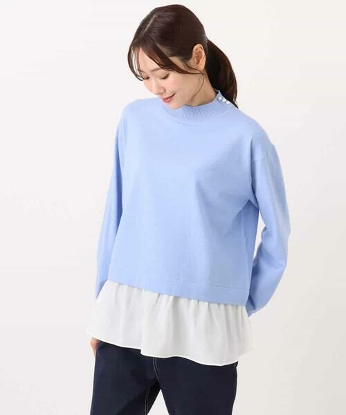 MK MICHEL KLEIN / エムケーミッシェルクラン ニット・セーター | レイヤードデザインチュニックニット/洗える | 詳細29