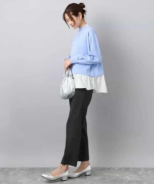 MK MICHEL KLEIN / エムケーミッシェルクラン ニット・セーター | レイヤードデザインチュニックニット/洗える | 詳細7