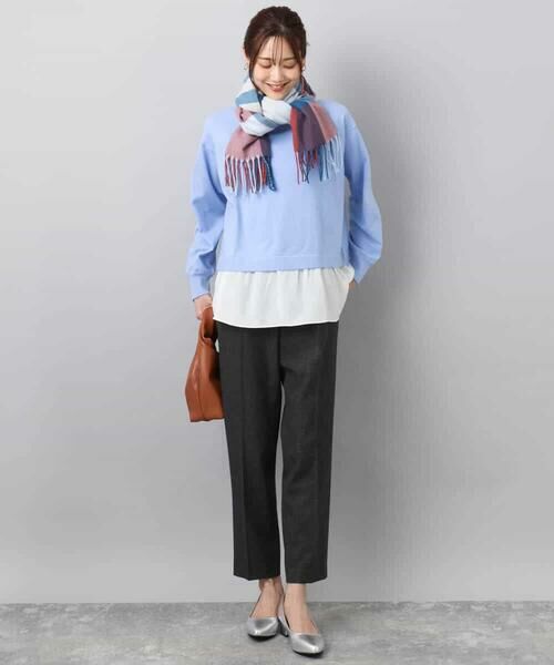 MK MICHEL KLEIN / エムケーミッシェルクラン ニット・セーター | レイヤードデザインチュニックニット/洗える | 詳細9