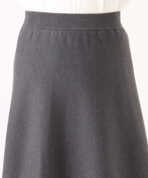 MK MICHEL KLEIN / エムケーミッシェルクラン ロング・マキシ丈スカート | スムース編みニットフレアースカート/洗える | 詳細19