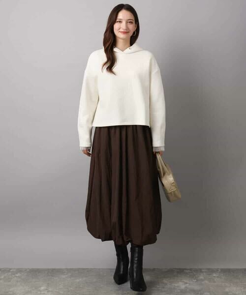 MK MICHEL KLEIN / エムケーミッシェルクラン ロング・マキシ丈スカート | バルーンシルエットスカート/洗える | 詳細4