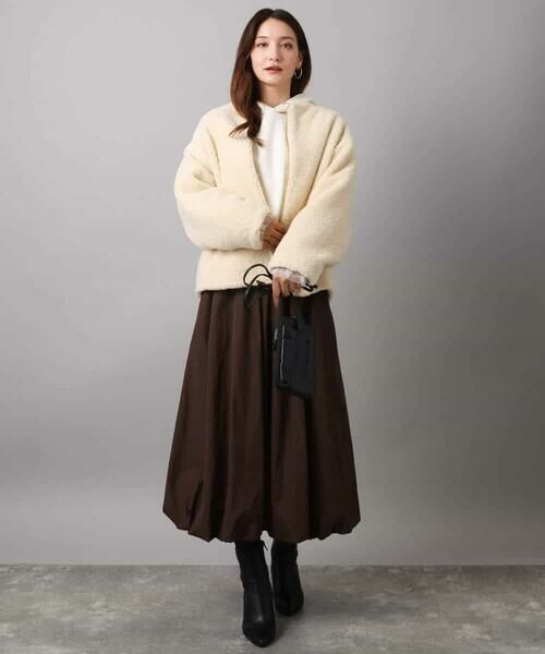 MK MICHEL KLEIN / エムケーミッシェルクラン ロング・マキシ丈スカート | バルーンシルエットスカート/洗える | 詳細8