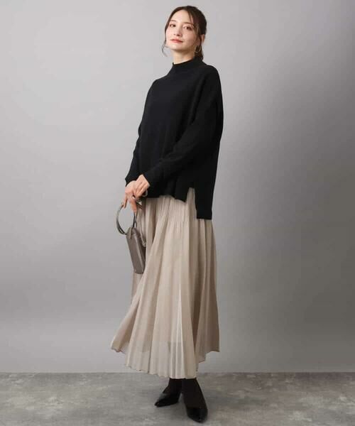 MK MICHEL KLEIN / エムケーミッシェルクラン ロング・マキシ丈スカート | ブライトシアープリーツスカート/洗える | 詳細11