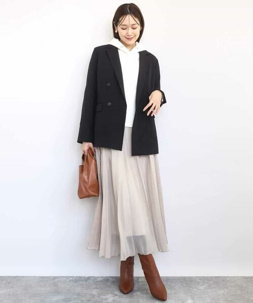 MK MICHEL KLEIN / エムケーミッシェルクラン ロング・マキシ丈スカート | ブライトシアープリーツスカート/洗える | 詳細24