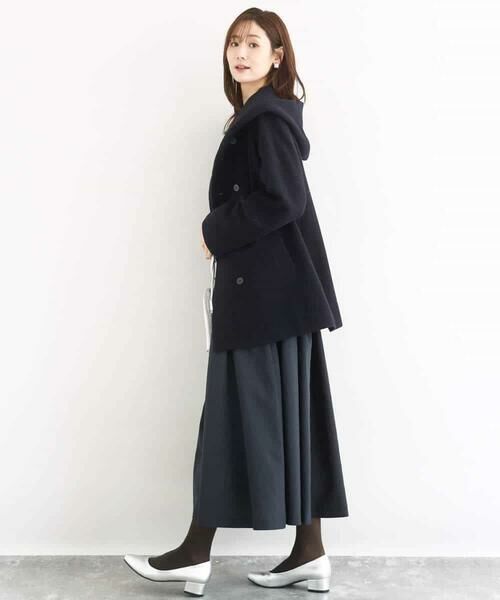 MK MICHEL KLEIN / エムケーミッシェルクラン ロング・マキシ丈スカート | ヴィンテージ加工タックギャザースカート/洗える | 詳細7