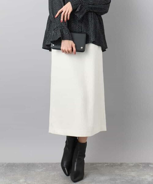 MK MICHEL KLEIN / エムケーミッシェルクラン ロング・マキシ丈スカート | ループネップツイードIラインスカート/洗える | 詳細5