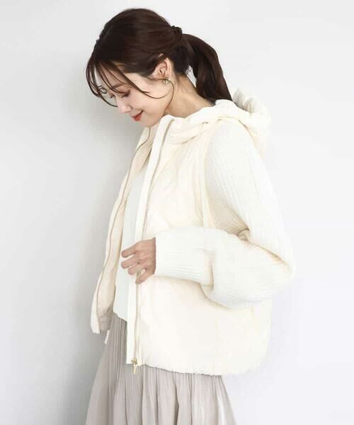 MK MICHEL KLEIN / エムケーミッシェルクラン ダウンジャケット・ベスト | ニットスリーブダウンブルゾン | 詳細1