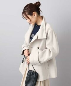 MK MICHEL KLEIN / エムケーミッシェルクラン その他アウター | [超軽量]エアリアルウール スタンドカラーショートコート