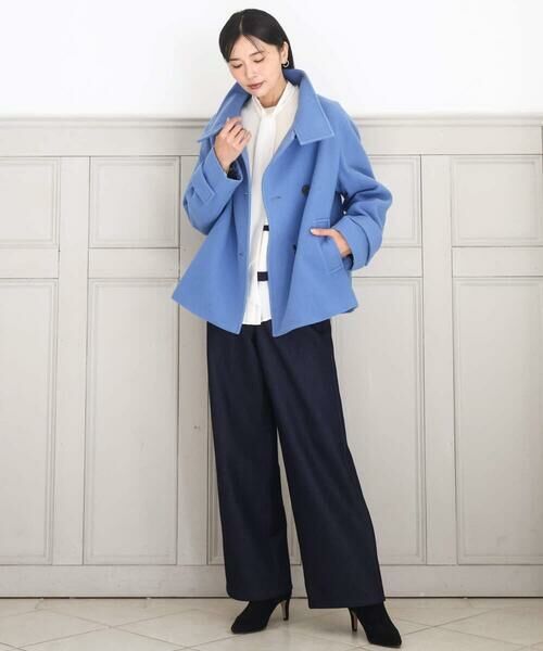 MK MICHEL KLEIN / エムケーミッシェルクラン その他アウター | [超軽量]エアリアルウール スタンドカラーショートコート | 詳細25