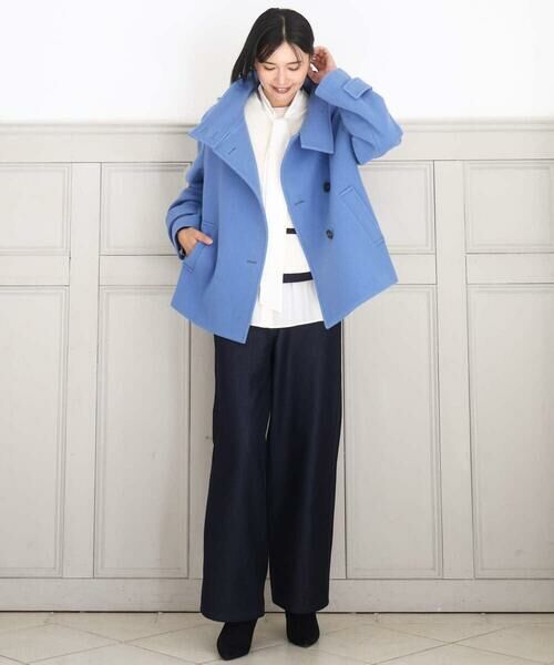 MK MICHEL KLEIN / エムケーミッシェルクラン その他アウター | [超軽量]エアリアルウール スタンドカラーショートコート | 詳細26